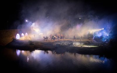 Ambientació per obres de teatre a l'exterior